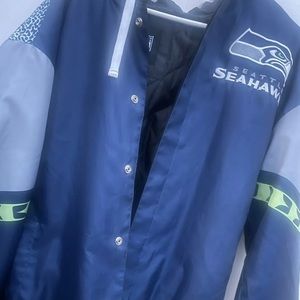 Seattle Seahawks nylon sublimation NFL Large Jacket